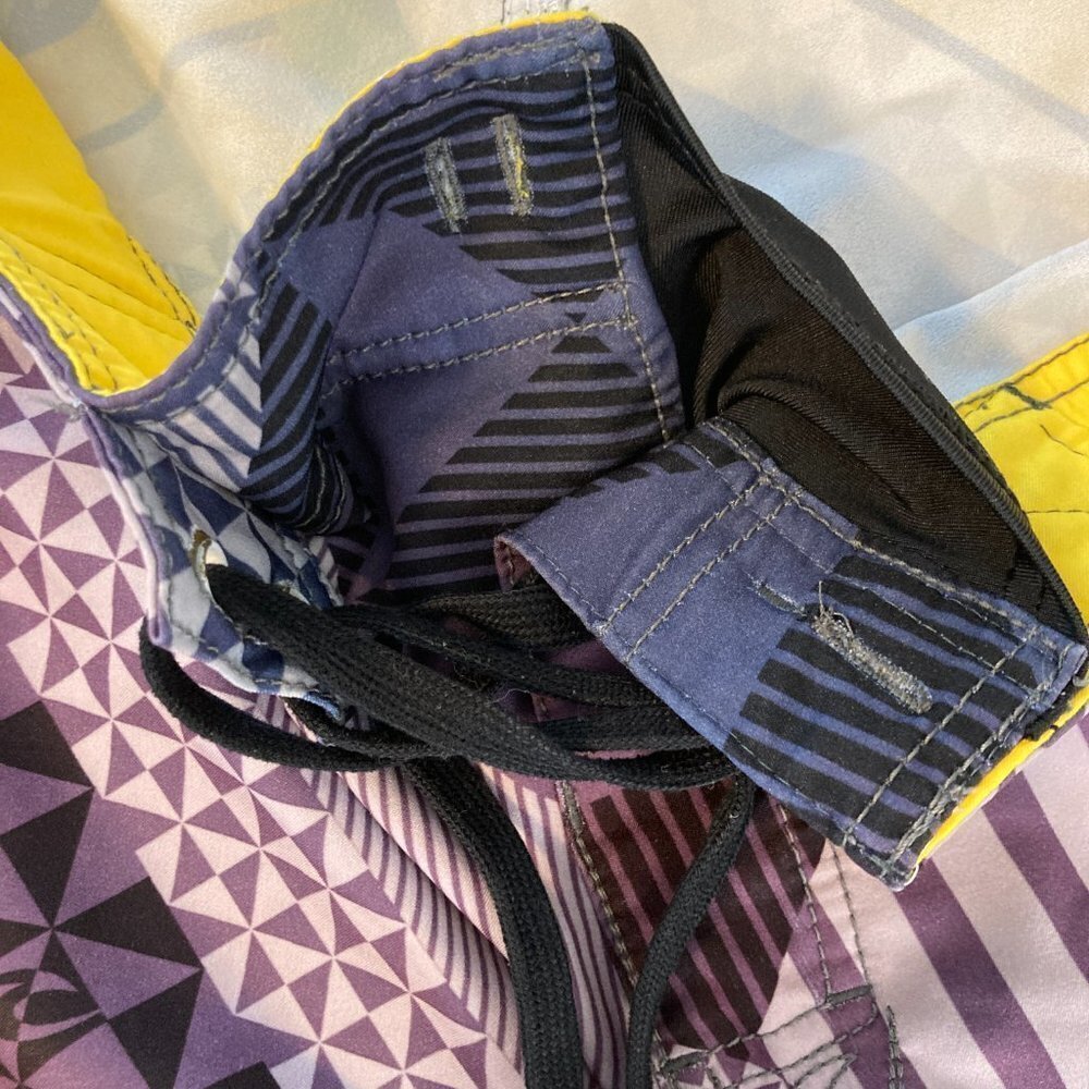 Rip Curl Multicolored Geometric Design Board Shor… - image 5